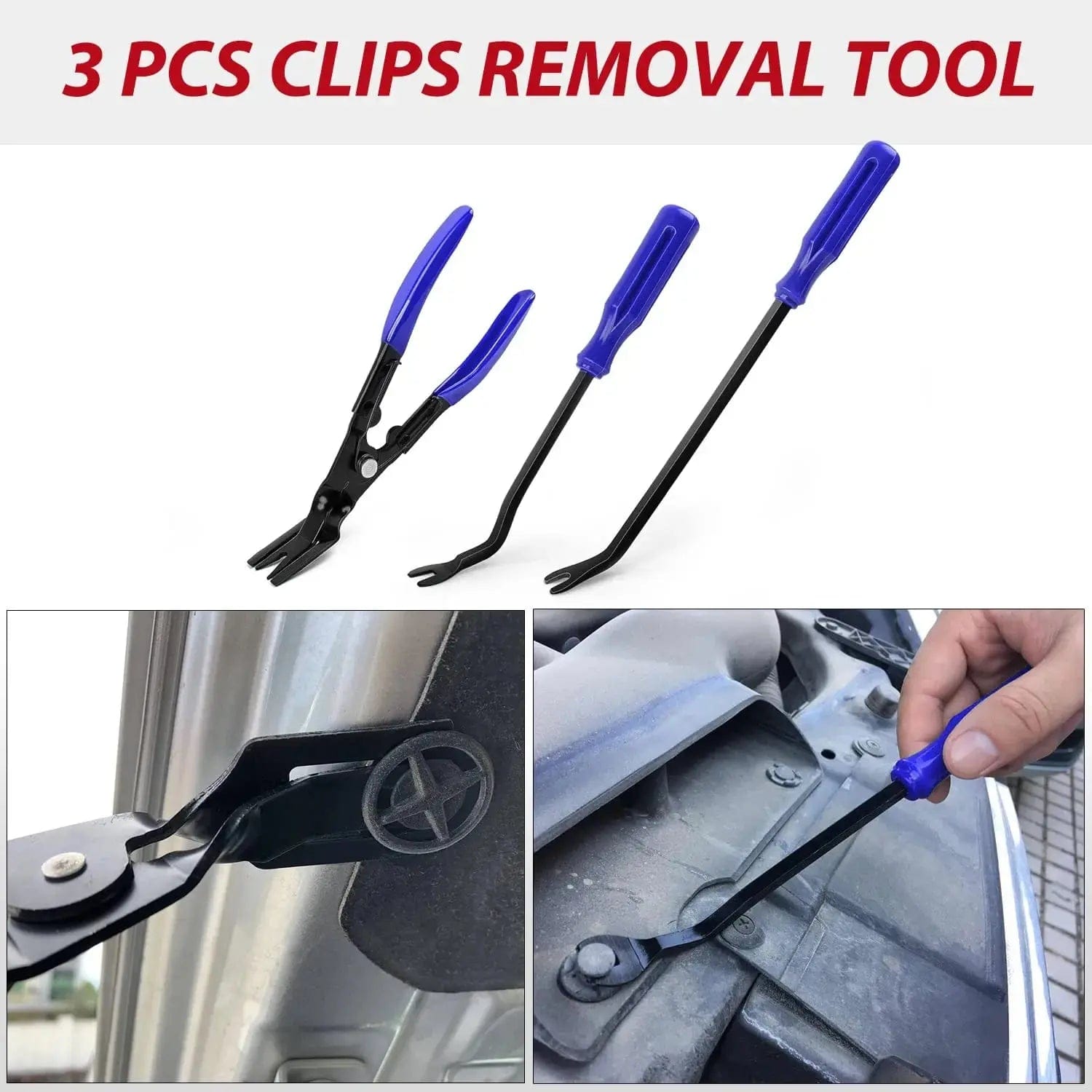 88-Piece Auto Trim Removal Tool Kit - Blue - Perfect for Car Interior Panel & Door Panel Removal, DIY Auto Repair & Detailing