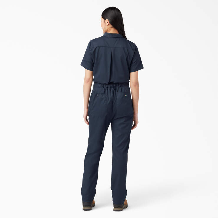 Dickies Women's FLEX Cooling Short Sleeve Coveralls - Lightweight Work Jumpsuit with Moisture-Wicking Technology for Comfortable All-Day Wear - Perfect for Mechanics, Construction Workers & Outdoor Laborers