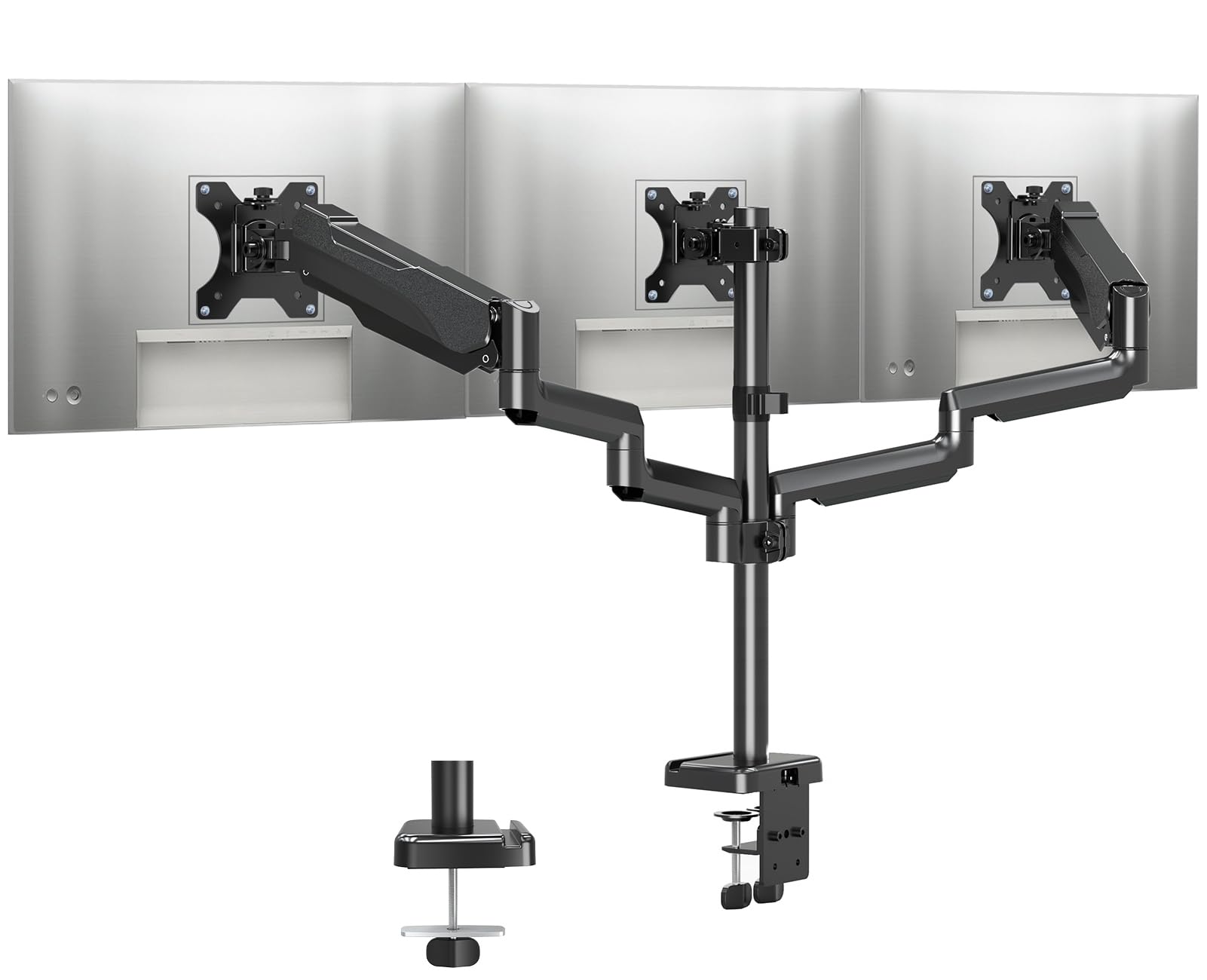 MOUNTUP Triple Monitor Stand Mount - Heavy Duty 3 Monitor Arm for 13-27