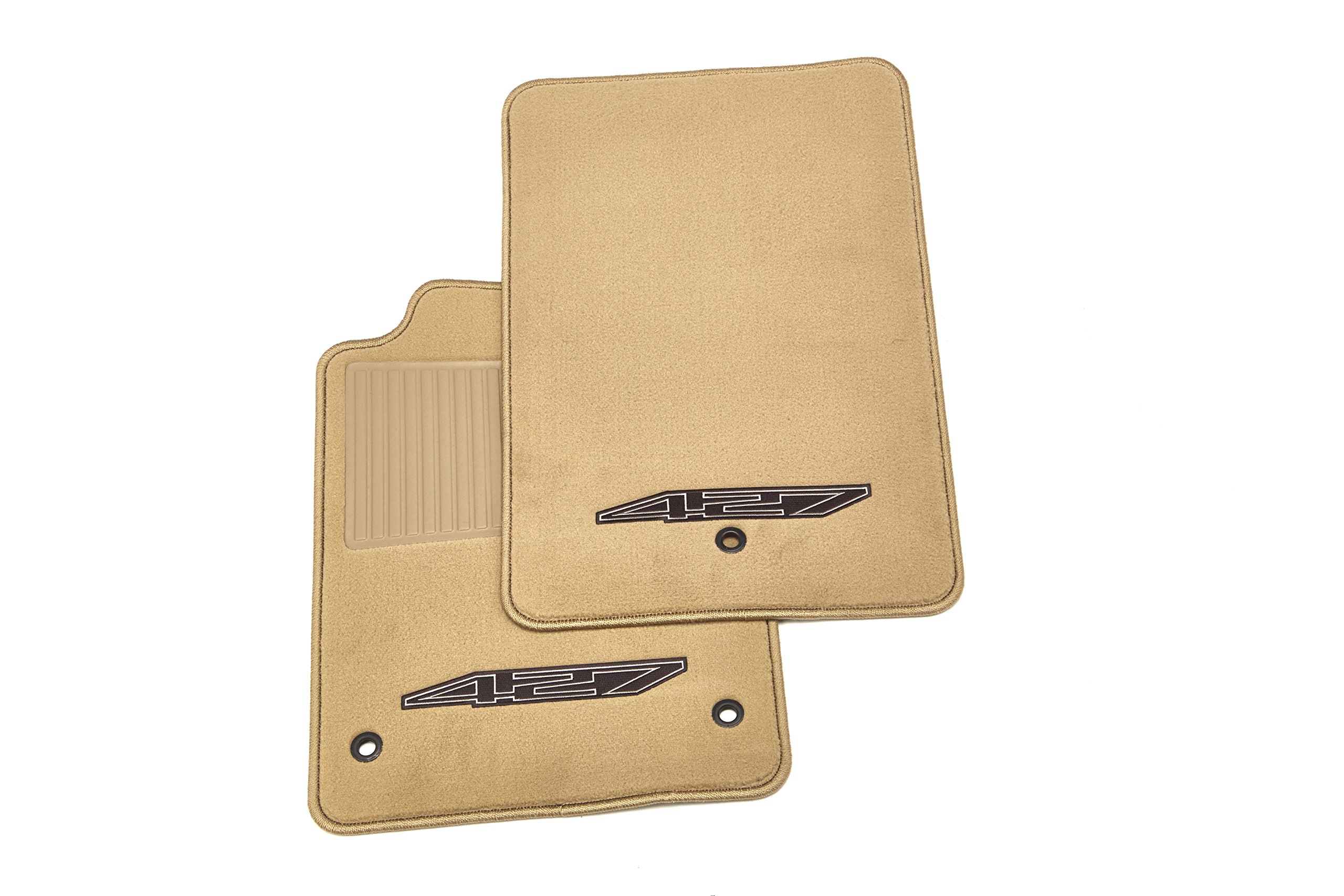 Premium GM Carpeted Floor Mats - Cashmere Color with 427 Logo & Serge Edge | All-Weather Protection for Chevrolet, GMC, Buick & Cadillac | Perfect for Daily Commute & Road Trips