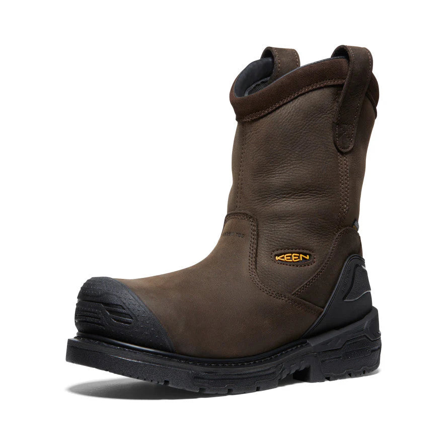 KEEN Men's Philadelphia Wellington CSA Approved Pull-On Work Boots - Waterproof, Slip-Resistant Safety Shoes for Construction, Farming & Outdoor Work