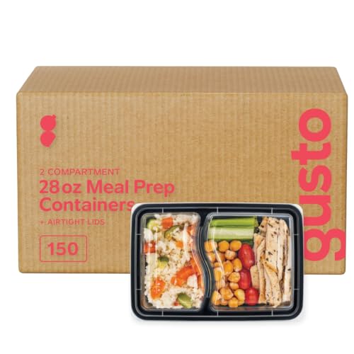 28 oz. - 2 Compartment - Black