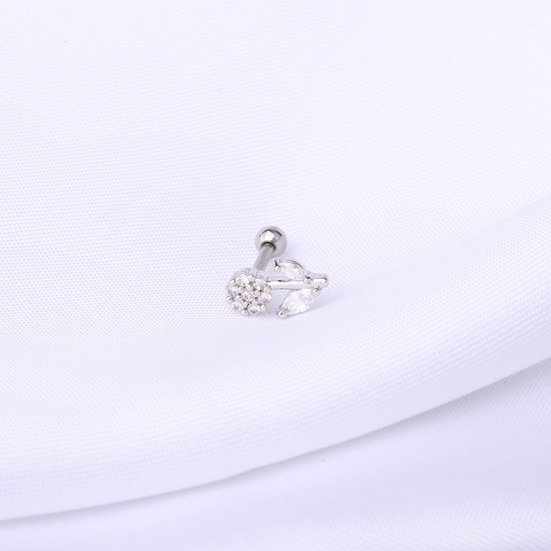 16G Silver Fish Bone Cartilage Barbell Piercing Jewelry - Stainless Steel Body Jewelry for Helix, Tragus, or Ear Cartilage Piercings | Perfect for Everyday Wear or Special Occasions | HSPJ324