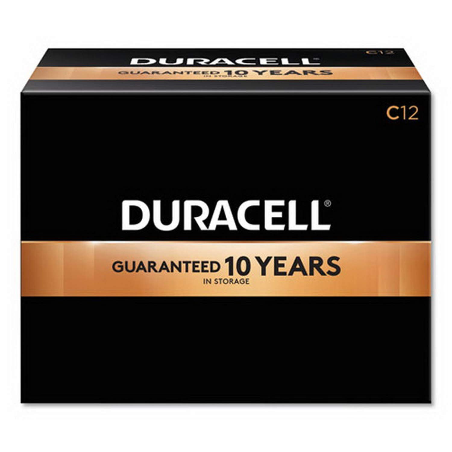 Duracell 1.5V CopperTop Alkaline C Batteries (12 Pack) - Long-Lasting Power for Flashlights, Toys & Electronic Devices - MN140012