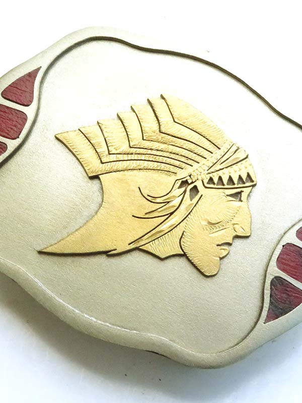Johnson & Held 1910 Indian Chief Head Handcrafted Belt Buckle - Vintage Western Style for Cowboy Boots & Jeans | Perfect for Rodeo, Biker & Western Fashion Enthusiasts