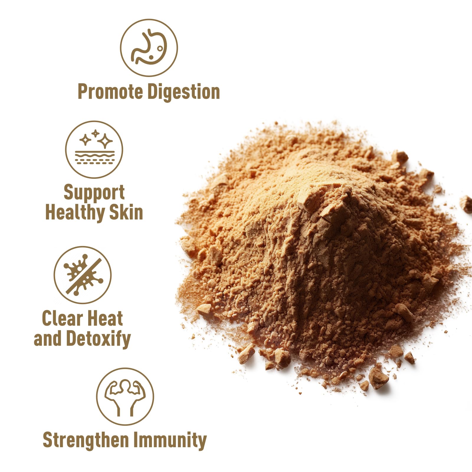 UNLEASH'D ORGANIC Dandelion Root Powder 16 oz - USDA Certified Organic, Caffeine-Free Herbal Tea for Detox & Digestion - Perfect for Tea, Smoothies & Wellness Drinks