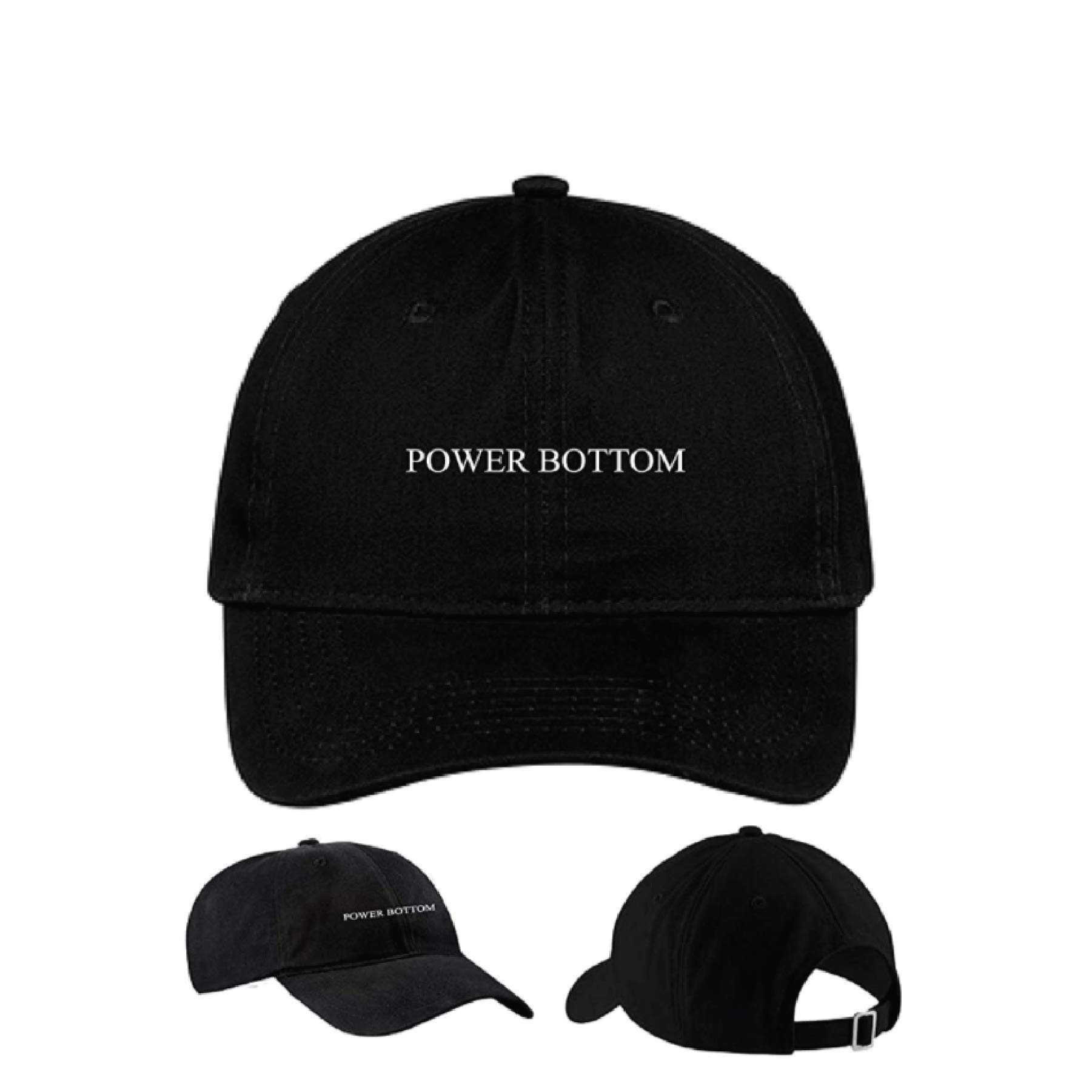 Embroidered Power Bottom Dad Hat - Funny LGBTQ Pride Cap for Men & Women | Perfect for Gay Pride Parades, Festivals & Everyday Wear