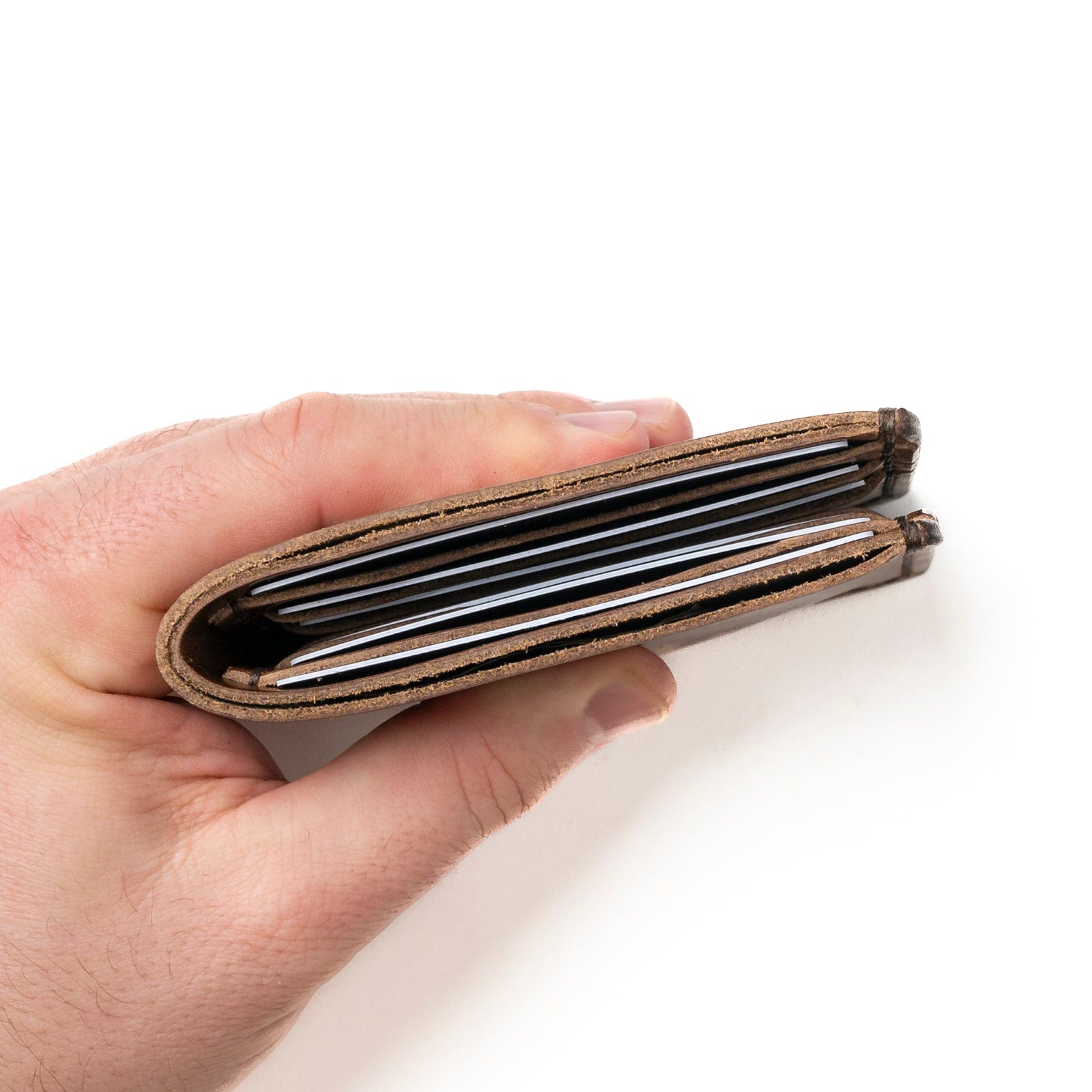Genuine Leather Bifold Wallet for Men - Slim RFID Blocking Credit Card Holder with ID Window - Perfect for Everyday Use, Travel & Business