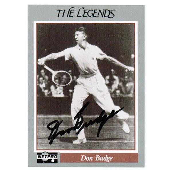 Don Budge Autographed Tennis Legends Trading Card - Vintage Collectible for Sports Memorabilia Fans & Gift for Tennis Enthusiasts - Perfect for Display, Framing, and Sports Collections