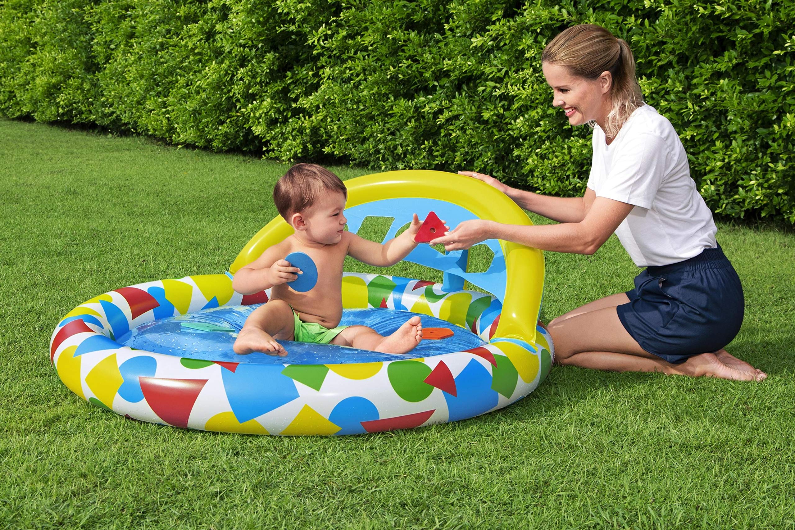 Bestway 1052378XXX21 Inflatable Water Slide, Outdoor Lawn & Indoor Play Toy for Kids - Perfect for Backyard Parties, Summer Fun & Family Playtime