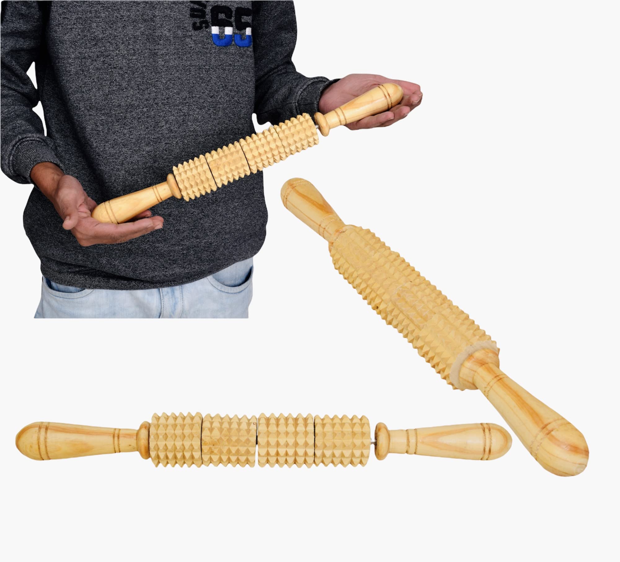 Maderoterapia Wooden Body Massage Kit - Set of 8 Wooden Massage Rollers for Relaxation, Rejuvenation & Cellulite Reduction | Full Body Wood Therapy Tools for Home Spa, Lymphatic Drainage & Self-Care Routine