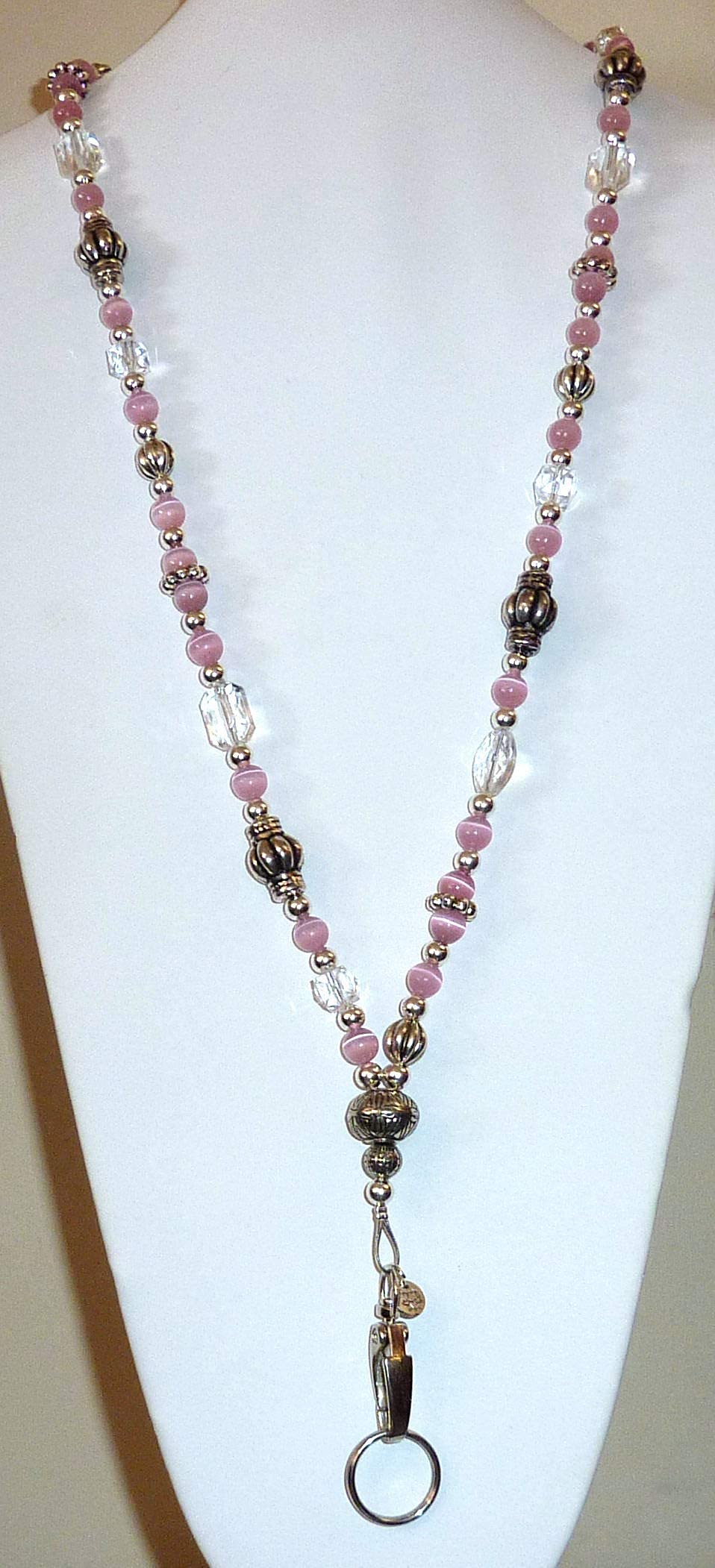 Premium Beaded Lanyard for Women - Durable ID Badge Holder, Keychain & Phone Strap - Made in USA - Perfect for Teachers, Nurses, Cruise & Office Use