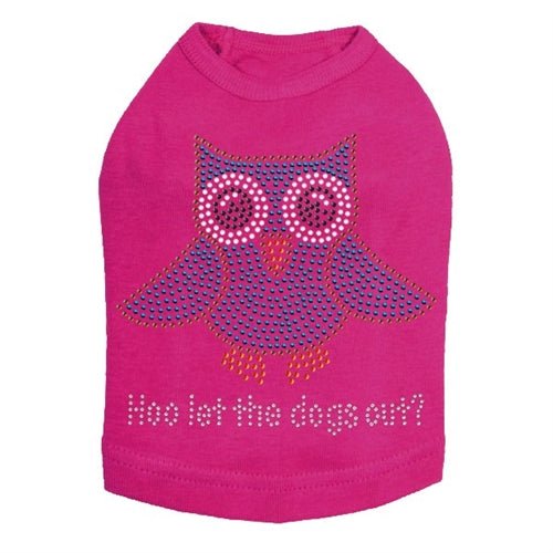 Blue Owl 'Who Let the Dogs Out' Funny Dog Tank Top - Multiple Colors for Pet Lovers & Casual Wear