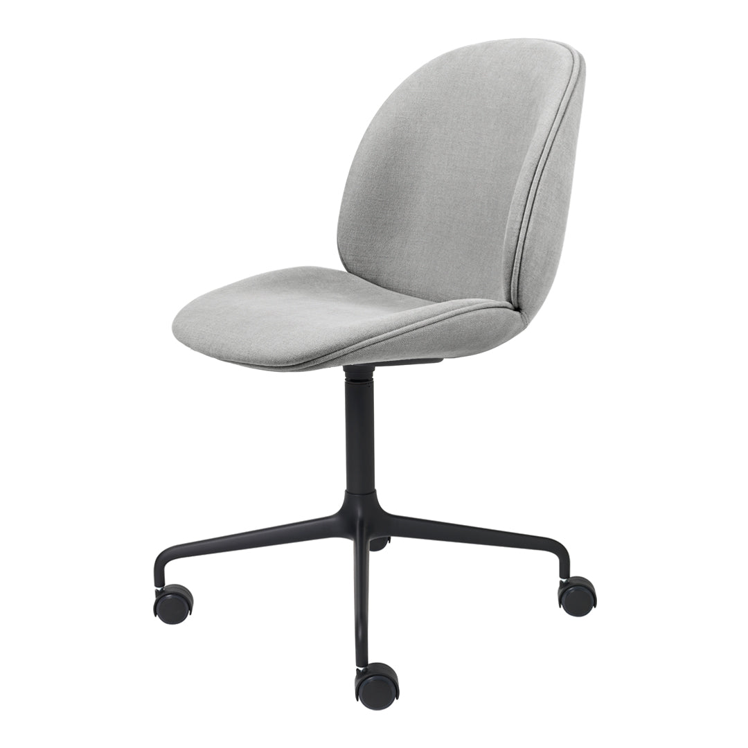 Ergonomic Beetle Meeting Chair with 4-Star Base & Smooth-Rolling Casters - Fully Upholstered Office Chair for Conference Rooms, Home Offices & Workspaces
