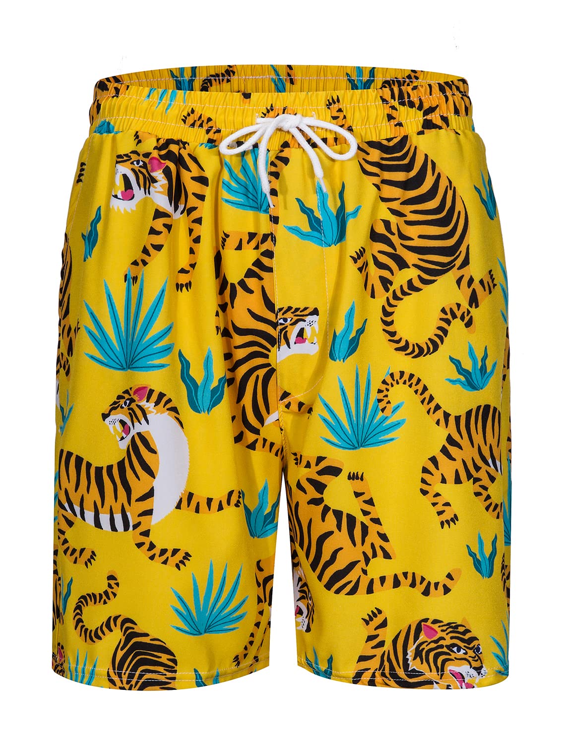 TUNEVUSE Men's Hawaiian Shirt and Shorts Set - 2 Piece Tropical Beach Outfit with Floral Print & Bucket Hat | Summer Vacation, Luau Party, Poolside Relaxation Outfit