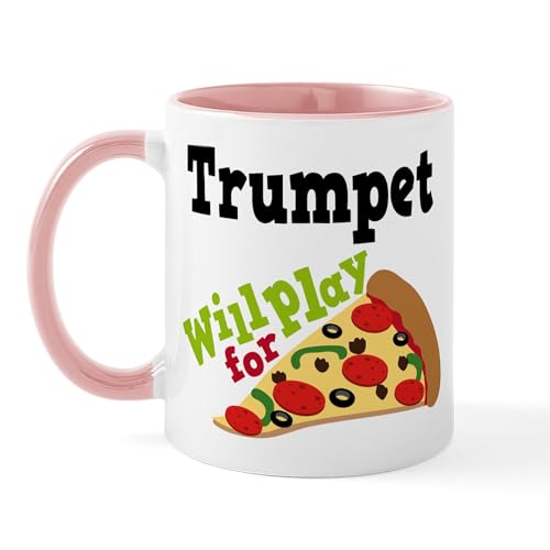 White/Pink Inside - Trumpet Play For Pizza Mug