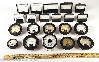 Vintage 20 Panel Meters - Beede, Weston, Simpson, Kepco & More | Industrial Electrical Measurement & Testing Equipment for Labs, Workshops & Vintage Collections