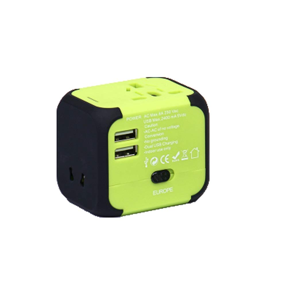 Universal Travel Power Adapter - Worldwide All-in-One Charger with USB Ports | International Plug Converter for USA Europe Asia | Perfect for Business Travelers & Vacationers