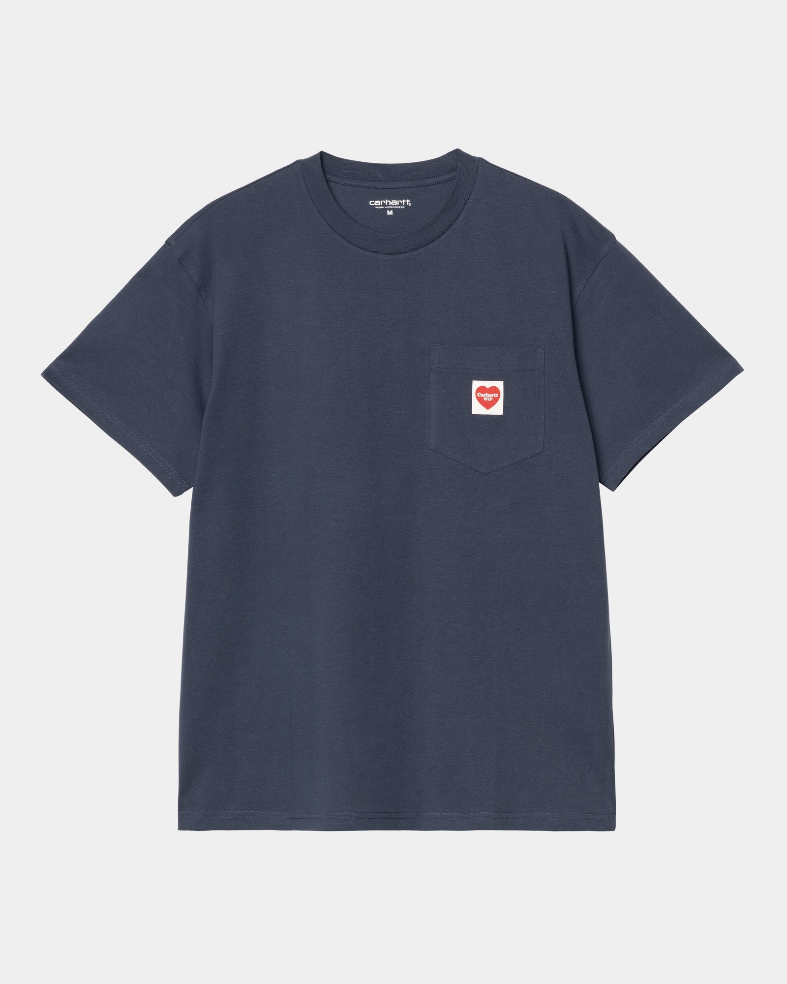 Blue Pocket Heart T-Shirt for Women & Men - Casual Comfort Fit Cotton Tee for Everyday Wear, Dates & Outings