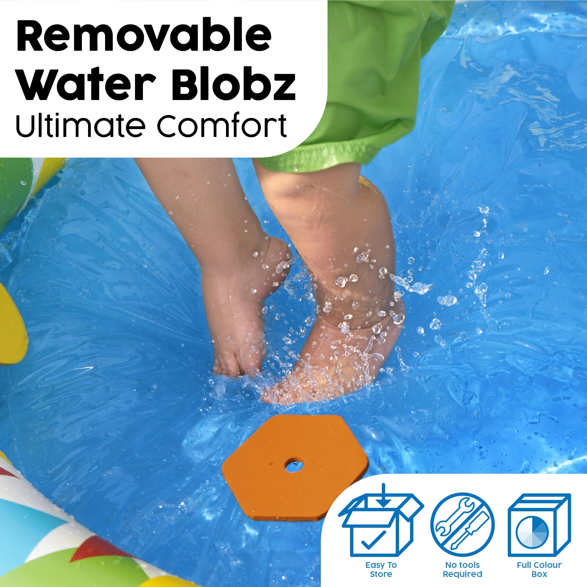 Bestway 1052378XXX21 Inflatable Water Slide, Outdoor Lawn & Indoor Play Toy for Kids - Perfect for Backyard Parties, Summer Fun & Family Playtime