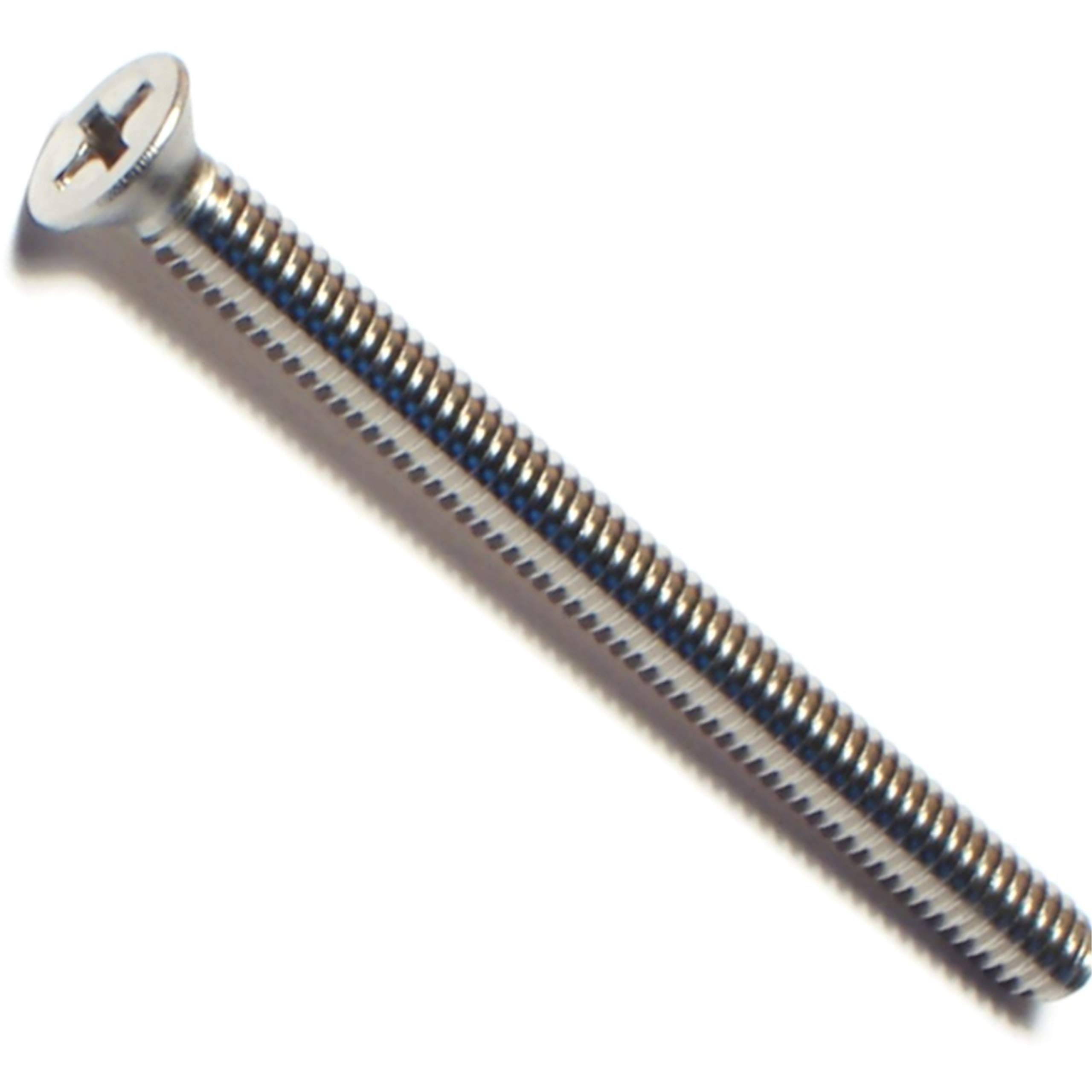 Phillips Flat Machine Screws 8-32 x 2 Inch (100-Piece Pack) - Stainless Steel Fasteners for DIY Projects, Furniture Assembly & Electronics Repair