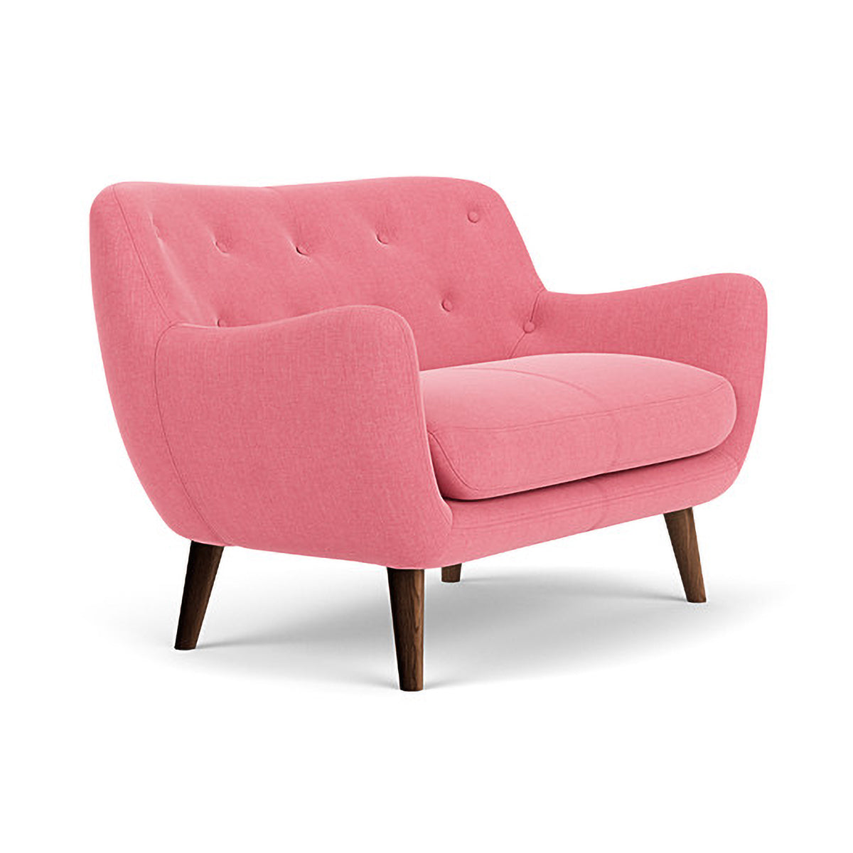 Herman Fabric 2 Seater Sofa - Modern Living Room Couch for Small Spaces, Apartment & Home Decor - Comfortable Loveseat with Soft Upholstery for Relaxing, Entertaining & Cozy Lounging