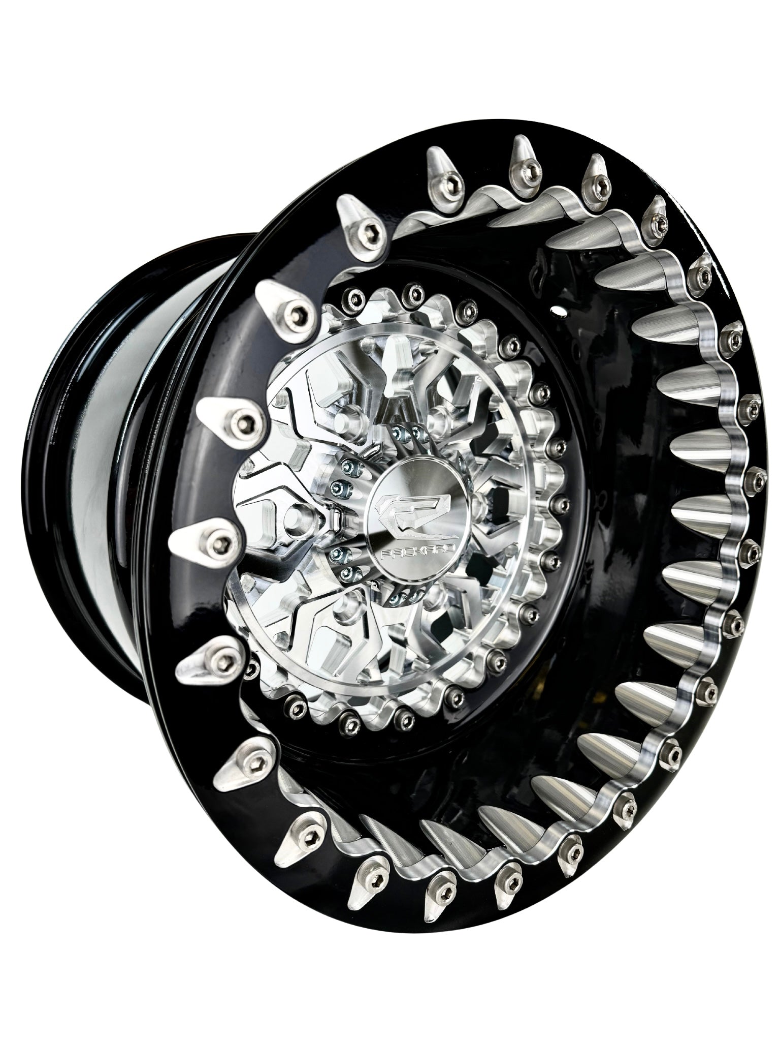 Apollo FF Forged Beadlock Wheels - Silver Maverick R 6x139.7 Bolt Pattern - Off-Road & Truck Accessories for Enhanced Performance & Style
