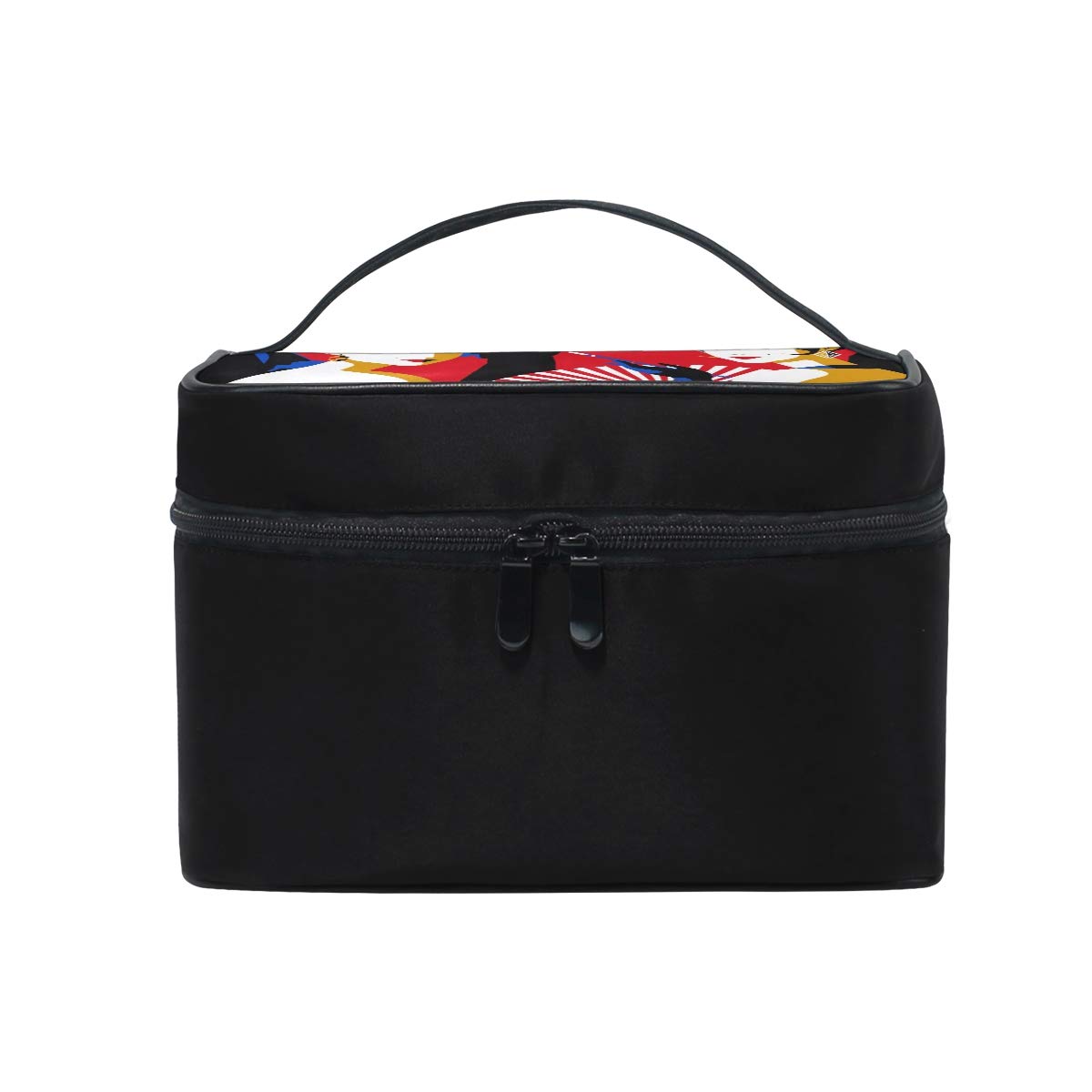Red Dress Makeup Bag - Large Capacity Cosmetic Organizer for Women Travel & Daily Use