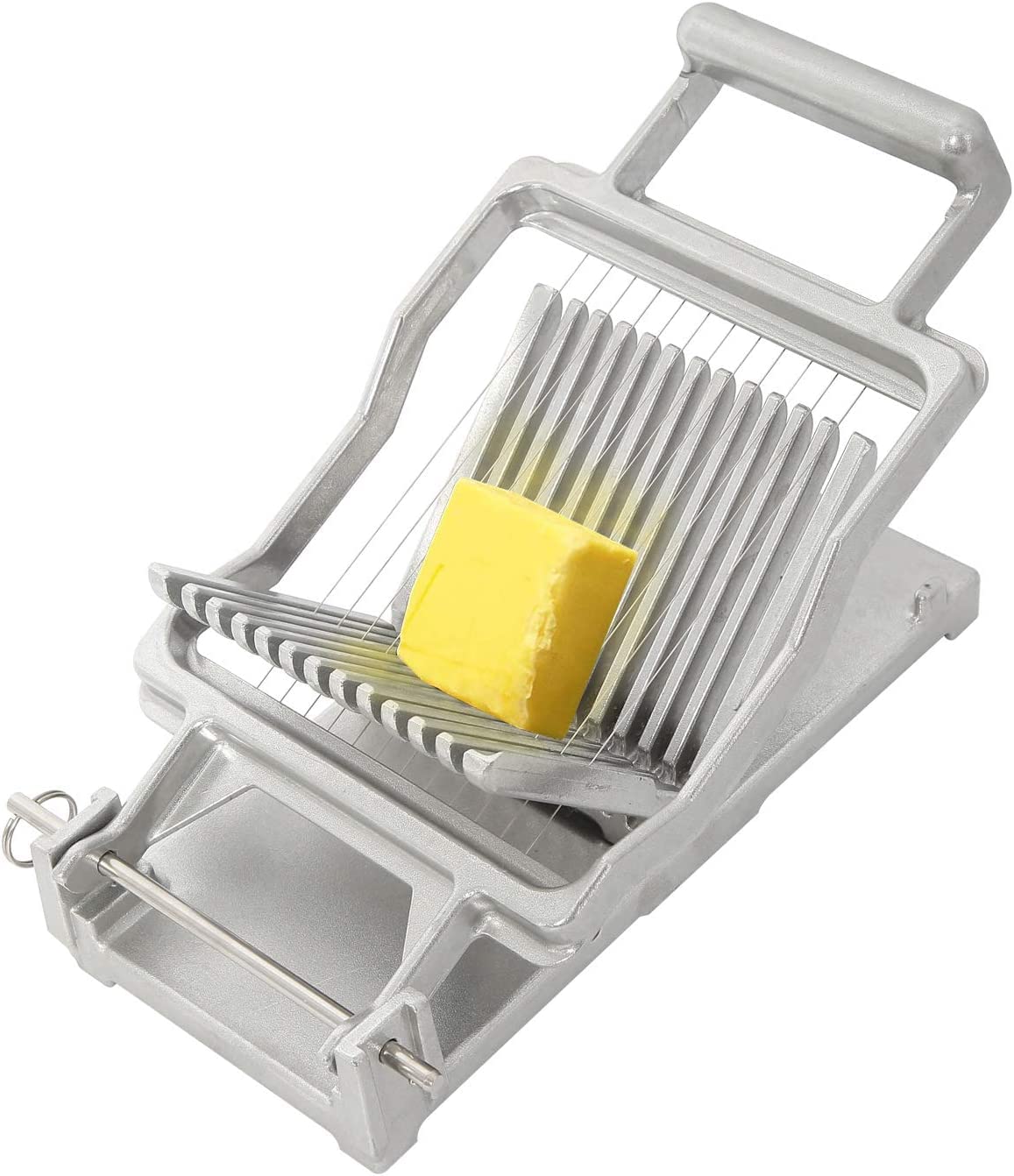 LXT PANDA Commercial Cheese Slicer - Stainless Steel Wire Cheese Cutter with Cutting Board for Butter, Desserts & Baking | Perfect for Kitchens, Restaurants & Catering Services