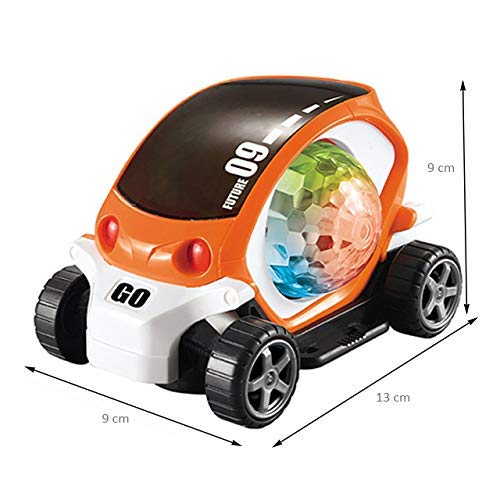 RAGVEE 09 Future Car Toy with Music & LED Lights - Stunt Racing Vehicle for Boys & Girls - Perfect for Birthday Gifts & Indoor Racing Games