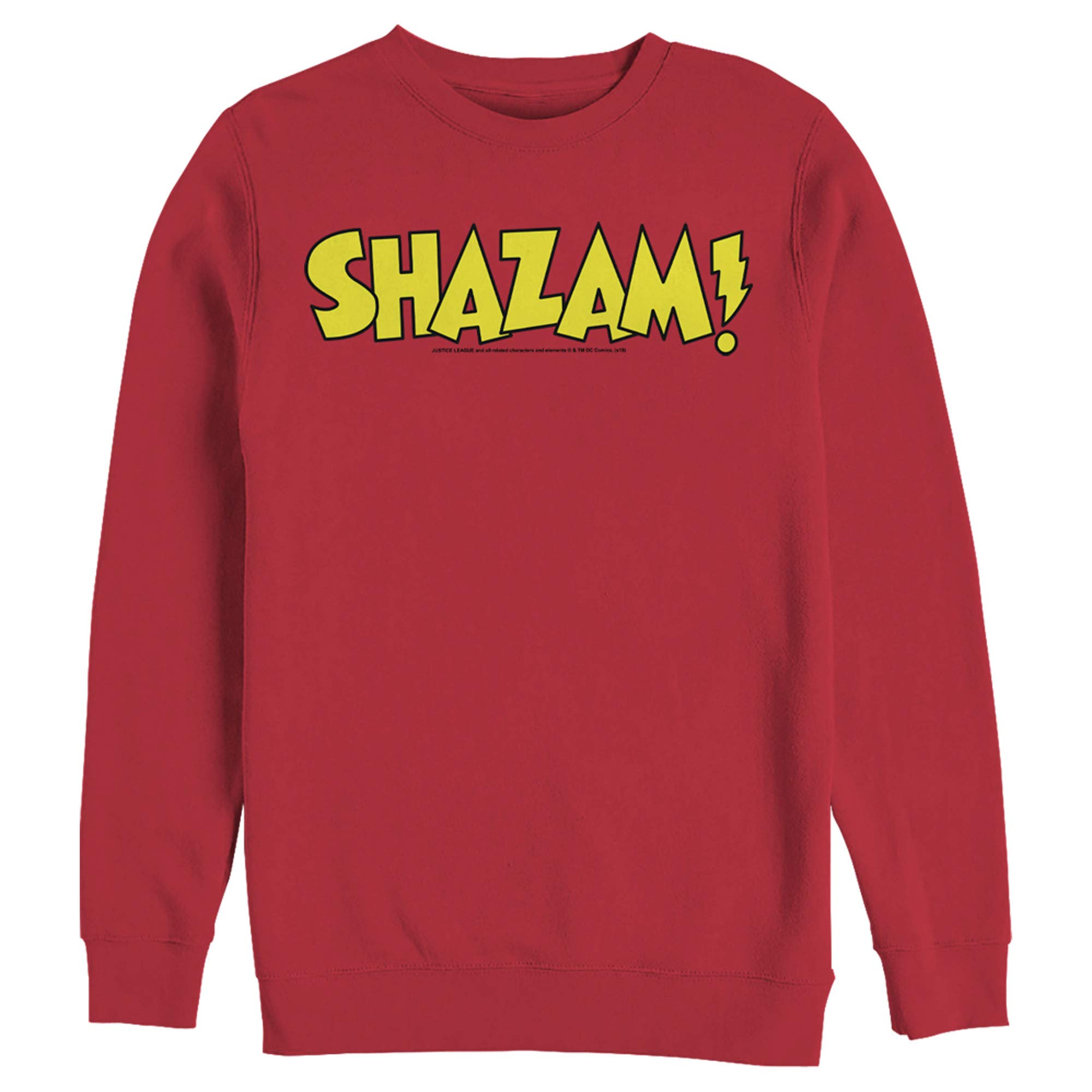 Justice League Shazam Logo Sweatshirt for Men - Superhero Comfort Wear