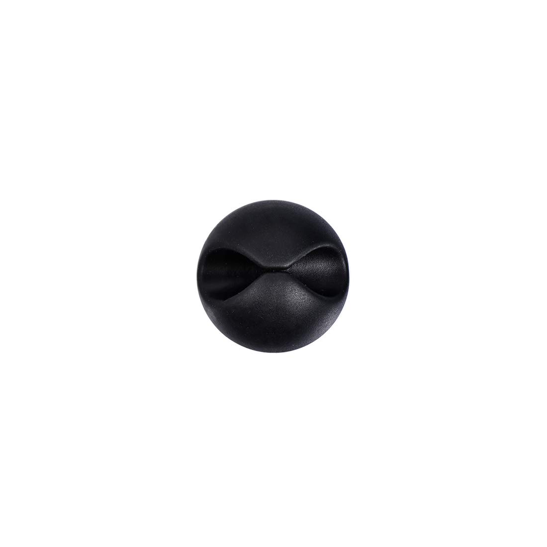 10Pcs Black Self-Adhesive Cable Clips - Cord Organizer for Home & Office - Cable Management Solutions for Desks, TVs, Computers & Electronics