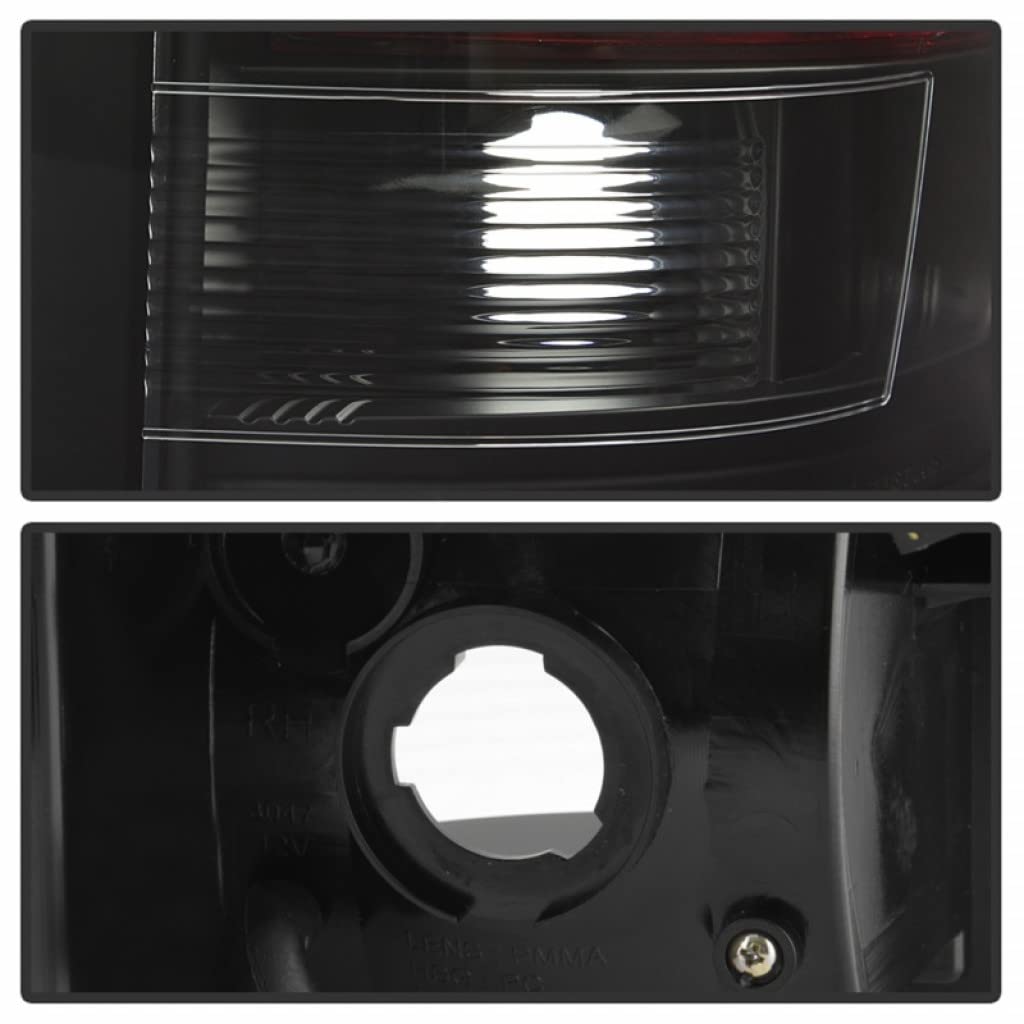 Spyder LED Tail Lights for Chevy Silverado 1500 Classic 2007 - V3 Black (Pair) 5084088 | Upgrade Your Truck's Style & Visibility for Night Driving & Custom Look