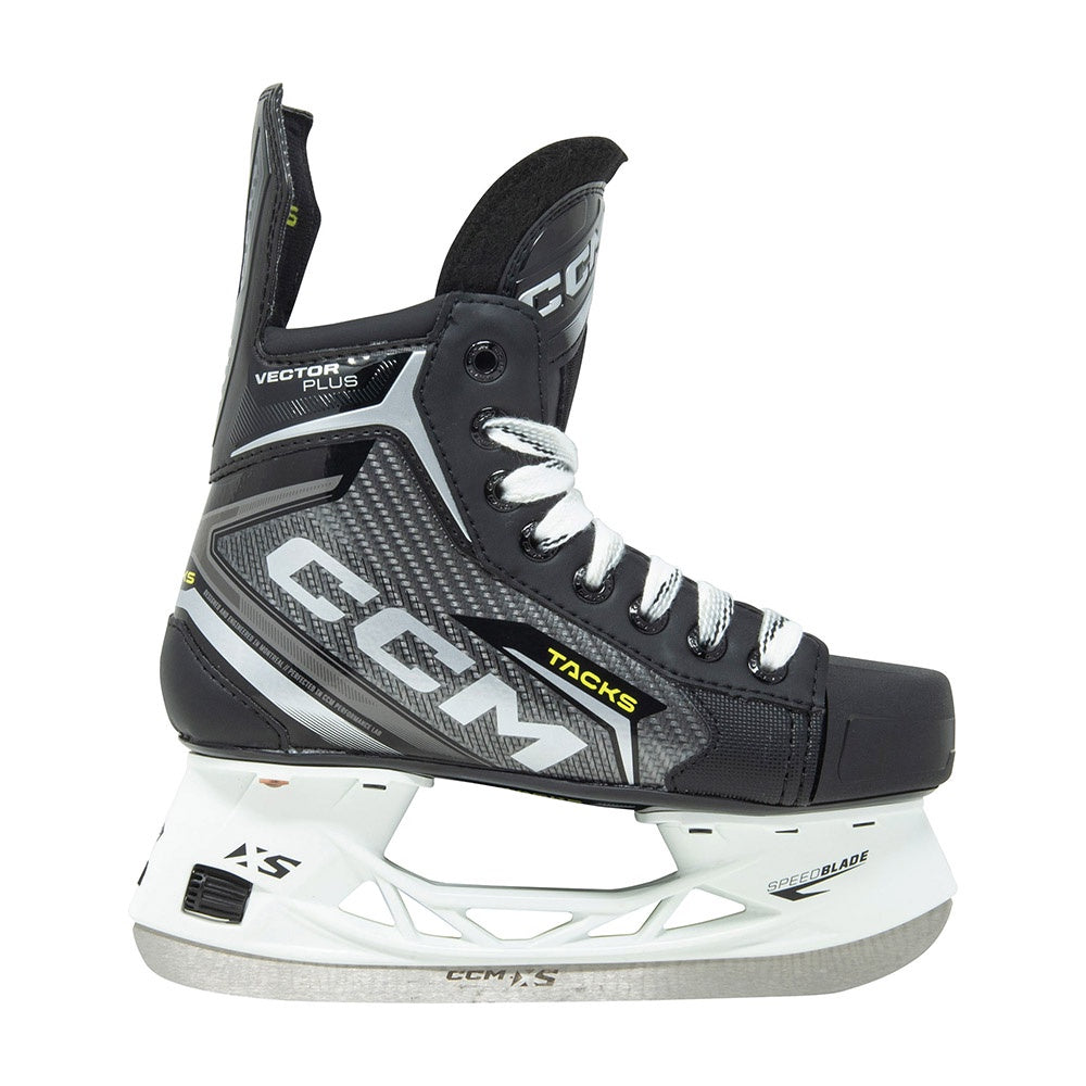 CCM Tacks Vector Plus 2024 Junior Ice Hockey Skates - Lightweight Performance Skates for Youth Players - Perfect for Ice Rink Training & Competitive Games
