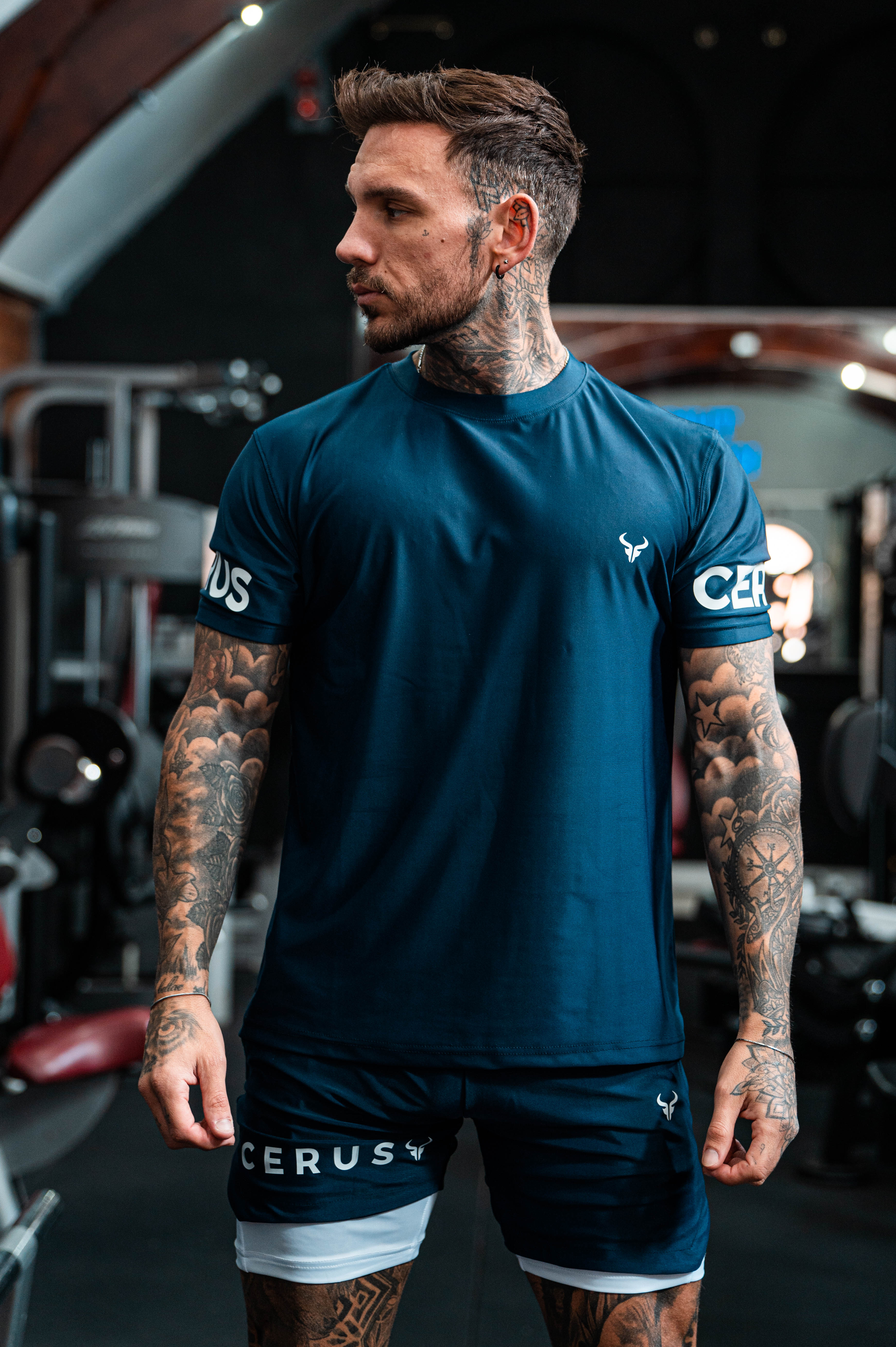 Cerus Navy Apex Men's T-Shirt - Premium Cotton Crew Neck Tee for Casual Wear & Everyday Comfort | Gym, Workout, Lounge & Street Style Outfits