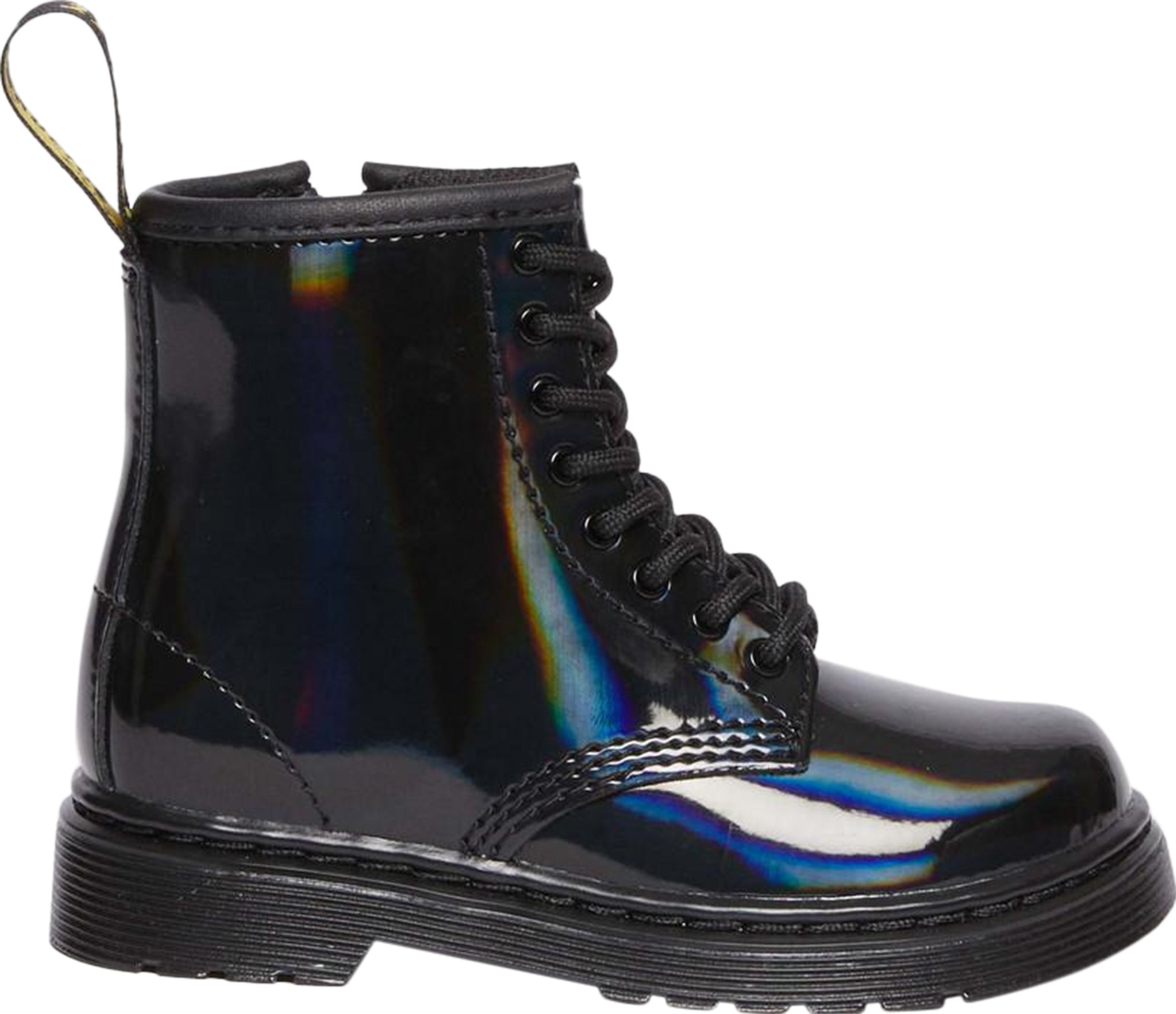 Dr. Martens 1460 Patent Leather Ankle Boots for Toddlers - Shiny Black Kids' Booties for Boys & Girls - Perfect for School, Playdates and Outdoor Adventures