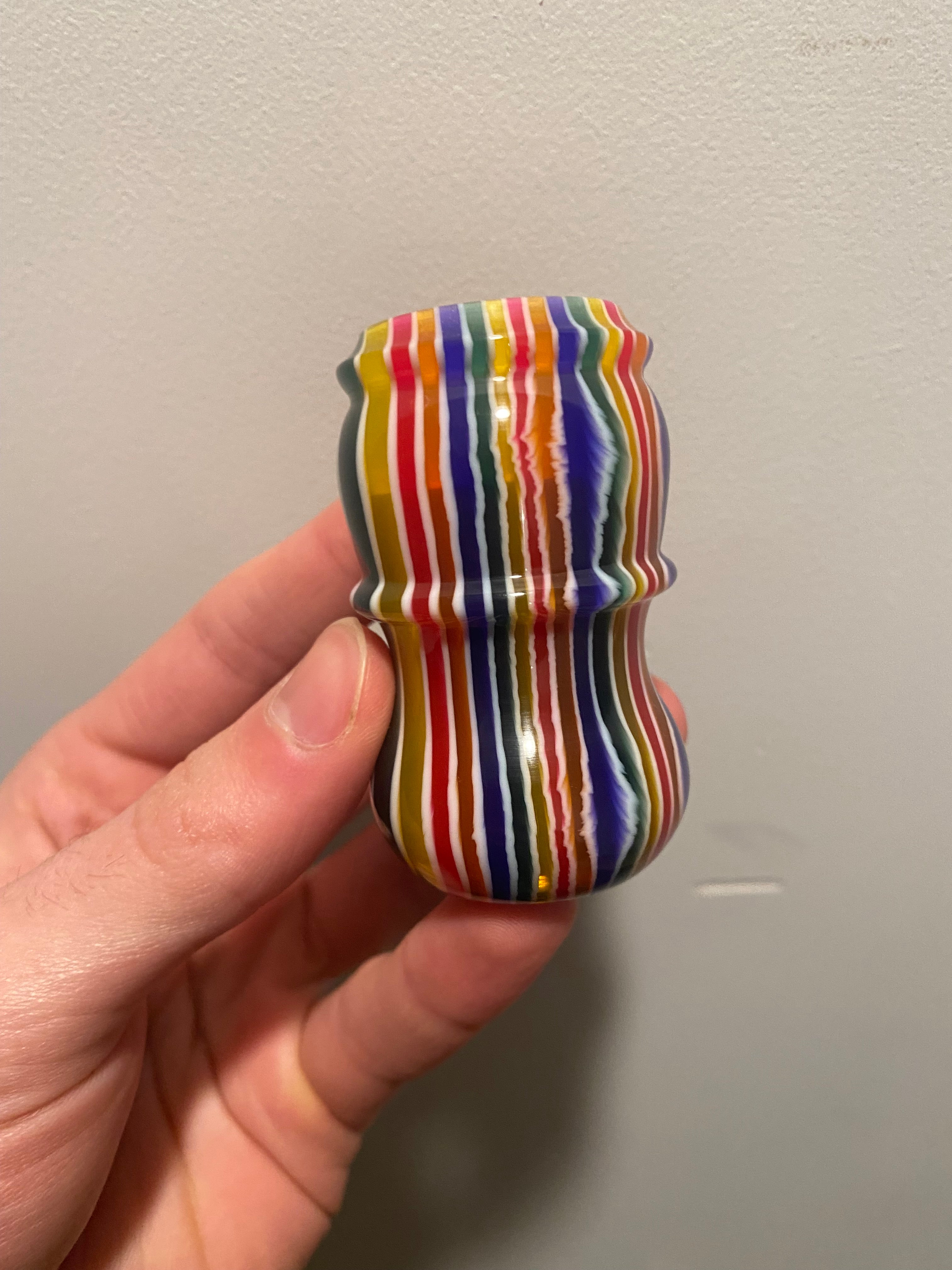 Handcrafted Candy Stripe Shaving Brush Handle - Fits 24mm & 26mm Knots - Premium Factory Second - Perfect for Wet Shaving & Grooming Gifts