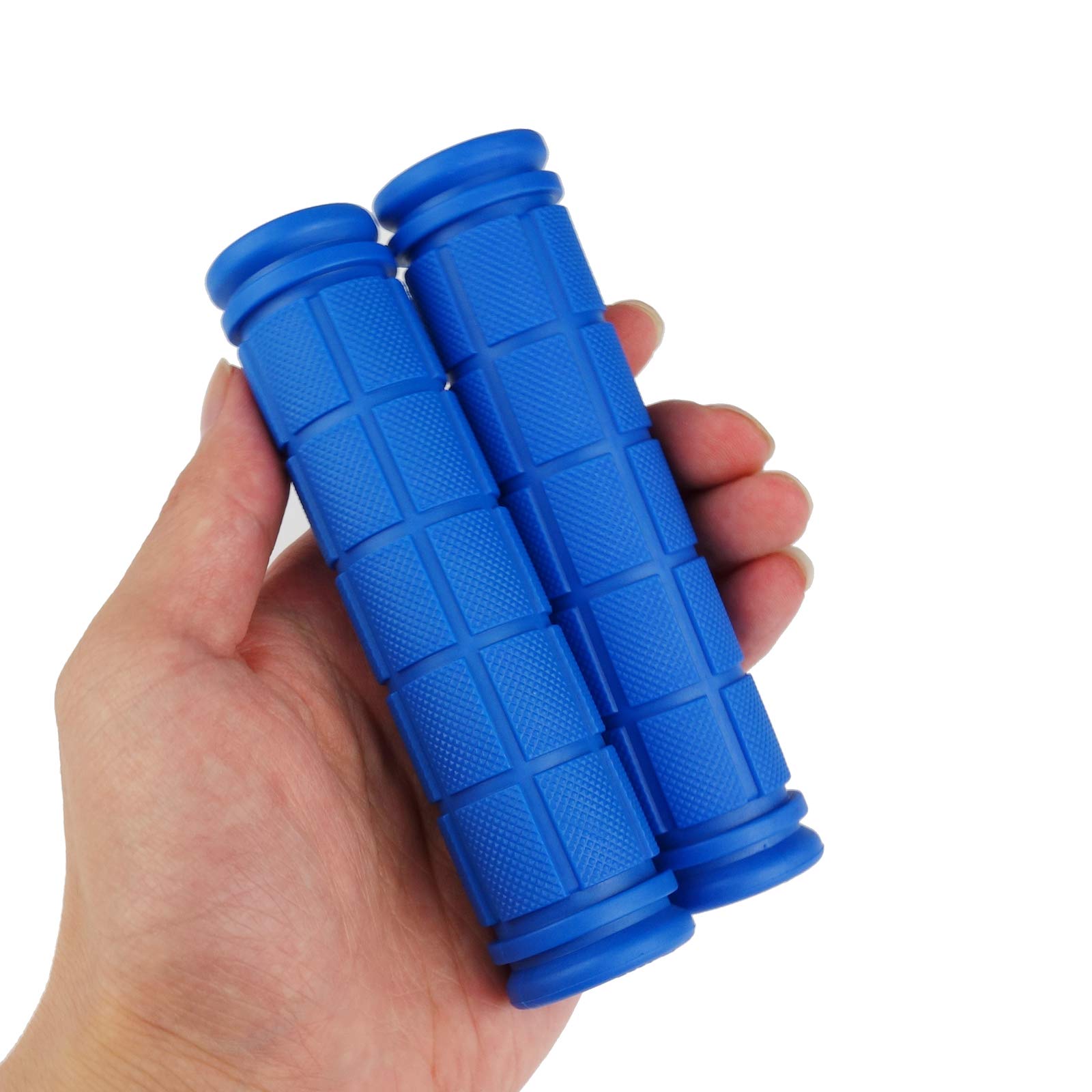 2 Pack Bike Handlebar Streamers and Grips - Blue, Durable & Comfortable for Bicycles & Scooters - Perfect for Kids' Bikes, Birthday Gifts & Outdoor Fun