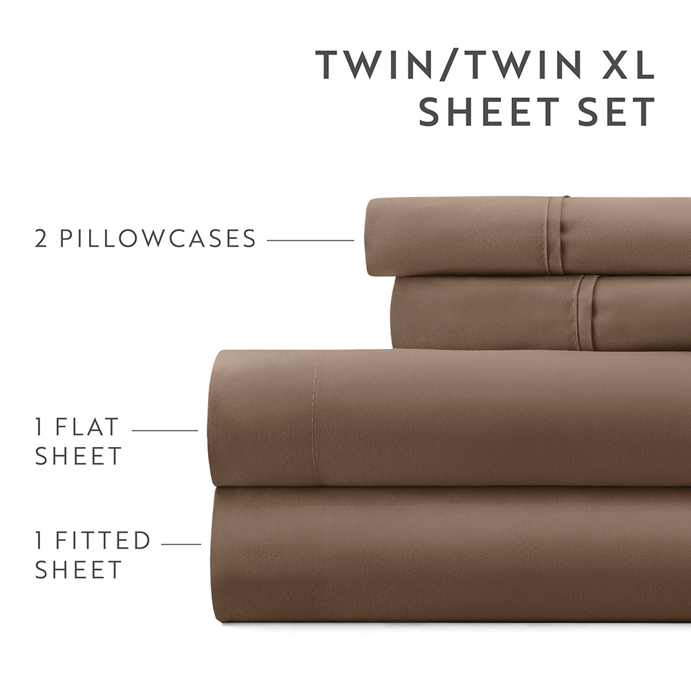 6-Piece Luxury Bed Sheet Set - Soft & Breathable Cotton - Perfect for Master Bedroom, Guest Room & Dorm - 12 Days of Deals