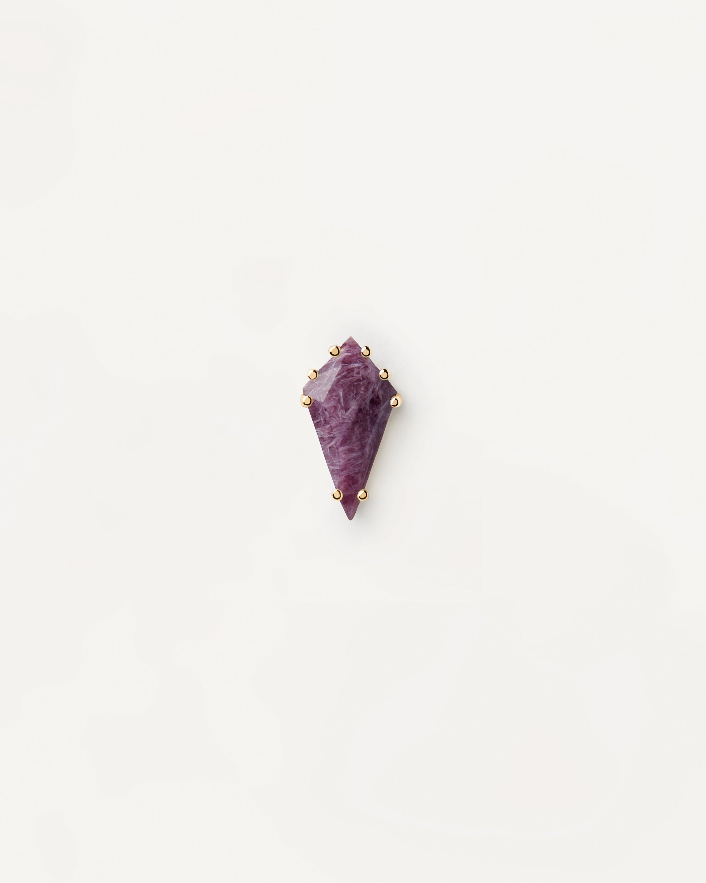 Akiro Charoite Single Earring - Handmade Purple Gemstone Jewelry for Women | Perfect for Parties, Weddings & Special Occasions