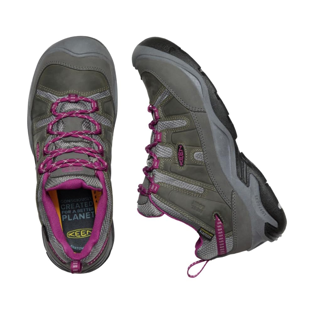 KEEN Women's Circadia Low Height Waterproof Hiking Shoes - Lightweight & Comfortable for Outdoor Walking, Trail Running & Travel Adventures