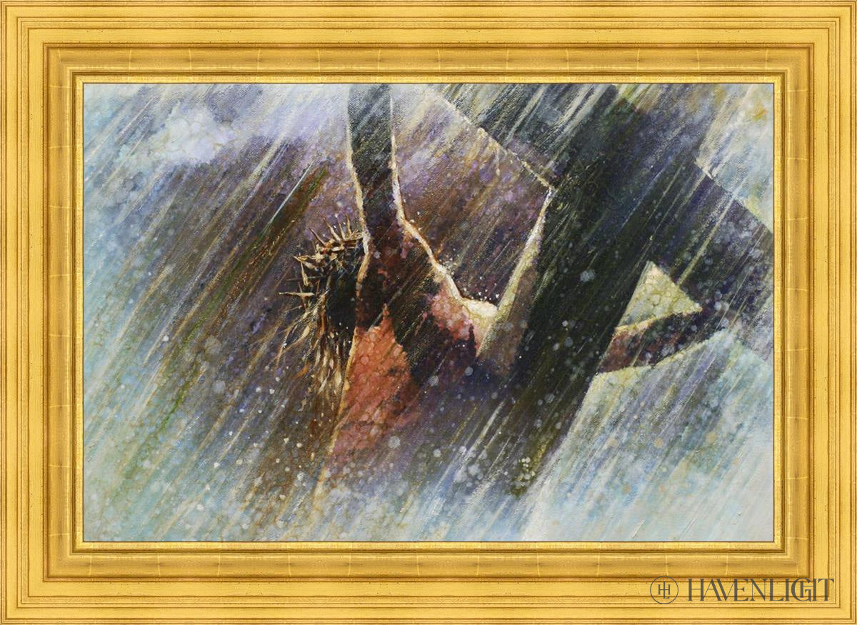Yongsung Kim Crucifixion Painting - Religious Wall Art for Home & Church Decor - Perfect for Prayer Rooms, Christian Gifts, and Spiritual Spaces