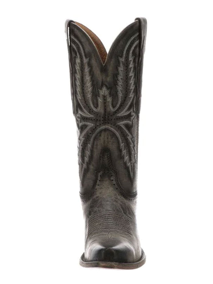 Lucchese Women's MARCELLA Western Boots in Anthracite Grey - Stylish Cowgirl Boots for Riding, Country Fashion & Everyday Wear (Model M5066.S54)