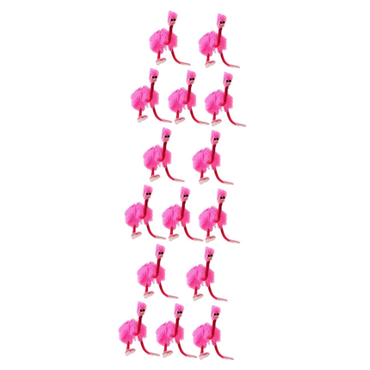 15-Piece Chicken String Pull Toy - Tropical Flamingo Decorations, Wooden Puppets & Hawaiian Themed Pull String Puzzle for Girls - Perfect for Birthday Parties, Baby Showers & Kids' Room Decor