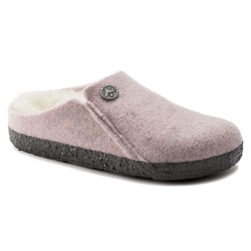 Birkenstock Zermatt Shearling Kids Slippers - Soft Pink 1020608 | Cozy Indoor & Outdoor Winter Footwear for Boys & Girls