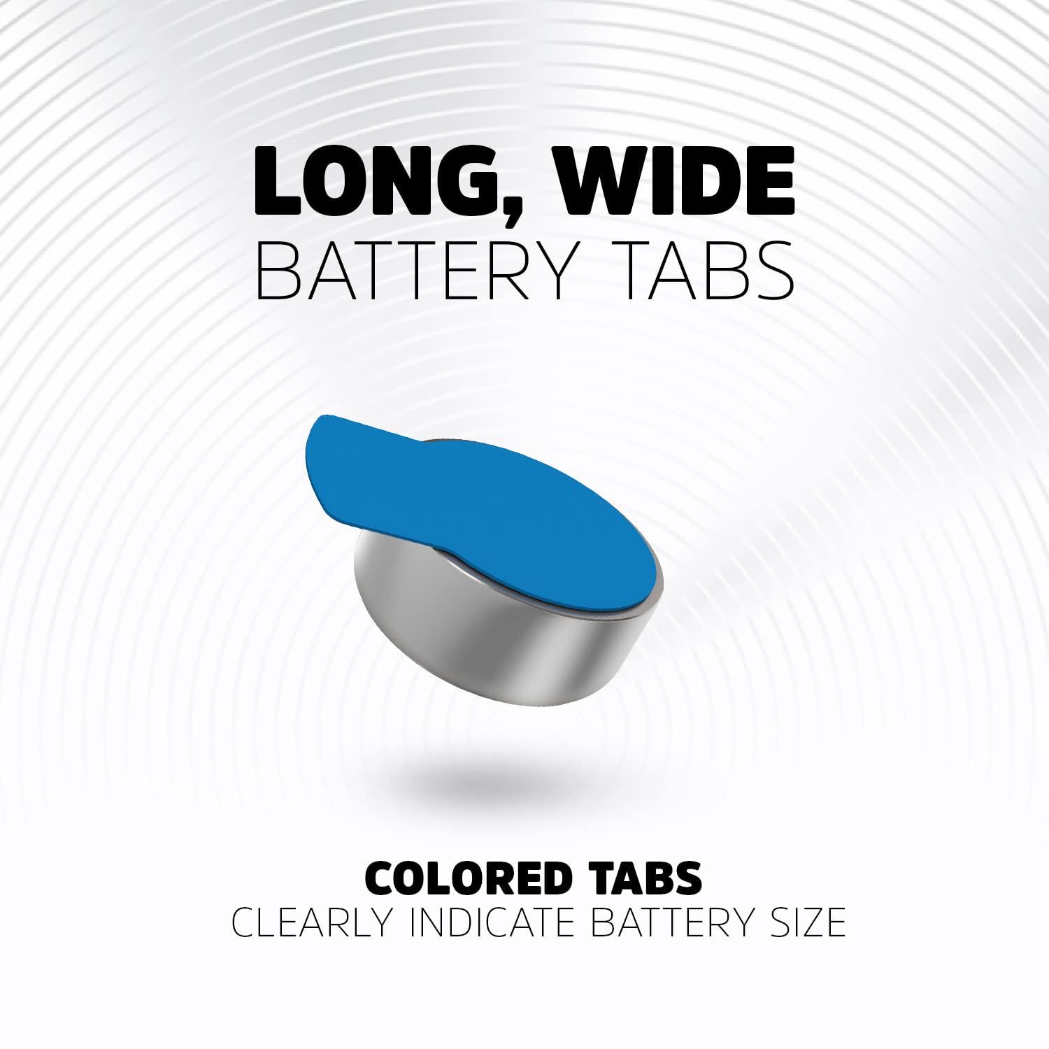 Energizer Size 675 Hearing Aid Batteries with Blue Tab - 8 Pack | Long-Lasting Power for Hearing Devices | Perfect for Travel, Daily Use & Emergency Backup