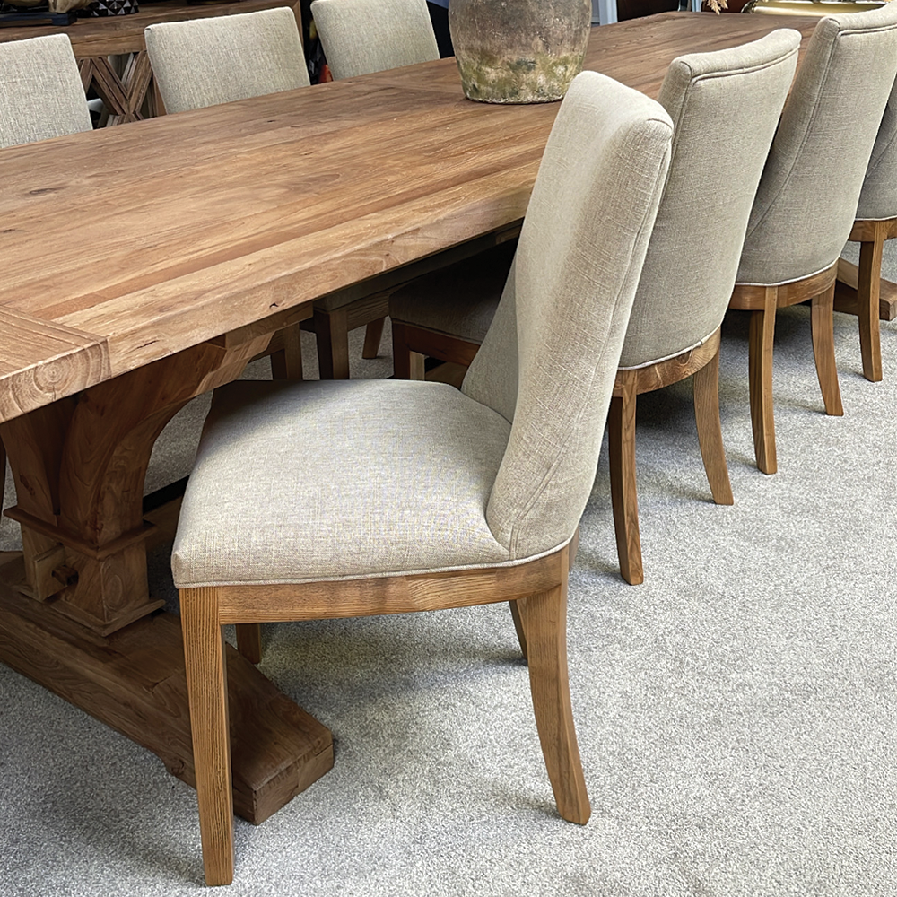 Boston Dining Chair - Modern Wooden Kitchen Chairs Set of 2, Comfortable Upholstered Seats for Dining Room, Kitchen, Breakfast Nook & Home Decor