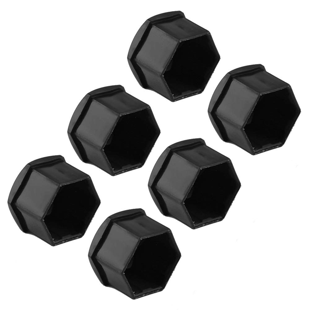 Acouto 20PCS 21mm Black Car Wheel Hub Nut Cover Screw Anti-Theft Caps - Universal Fit for Most Vehicles, Durable ABS Plastic, Easy Installation - Perfect for Car Detailing, Wheel Protection & Theft Prevention
