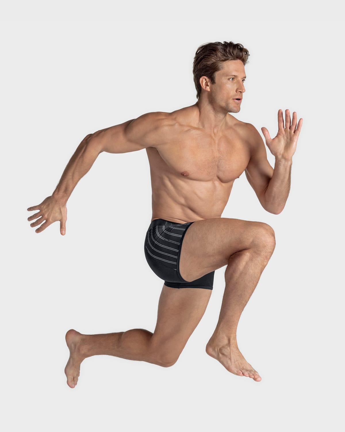 3 Pack Perfect Fit Trunk Underwear for Men with Contrast Stitching - Soft Cotton Boxer Briefs for Everyday Comfort, Workout & Lounge