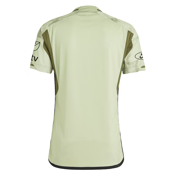 Adidas LAFC Authentic Away Soccer Jersey 2024/2025 - MLS, Apple TV & Ford Sponsor Patches - Magic Lime Green - Official Fan Gear for Matchdays & Sports Events